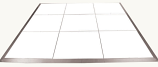 12X16 White Dance Floor